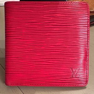 Louis Vuitton Scarlet Textured Wallet / REHAB wallet